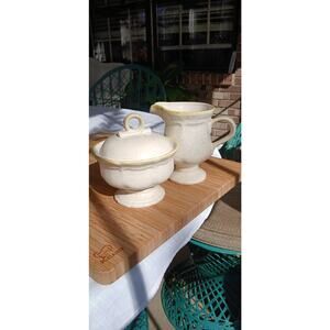 Mikasa Garden Club Cream and Sugar dish set